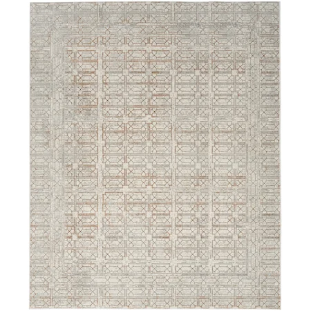 9' x 12' Ivory Beige Modern Rug