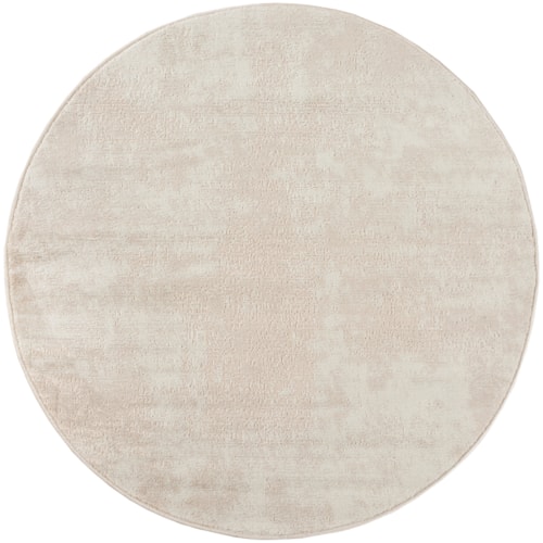 4' Round Ivory Round Rug