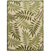 Nourison Aloha 6' x 9' Ivory Green Outdoor Rug