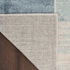 Nourison Astra Machine Washable 7'10" x 10' Blue Ivory Modern Rug