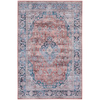 4' x 6' Rectangle Blue Multicolor Rug