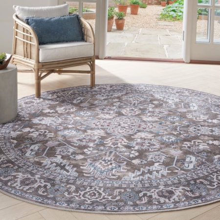 7&apos;10&quot; Round  Rug