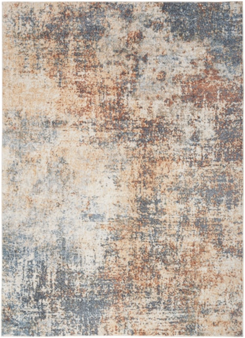 6'7" x 9' Multicolor Rectangle Rug