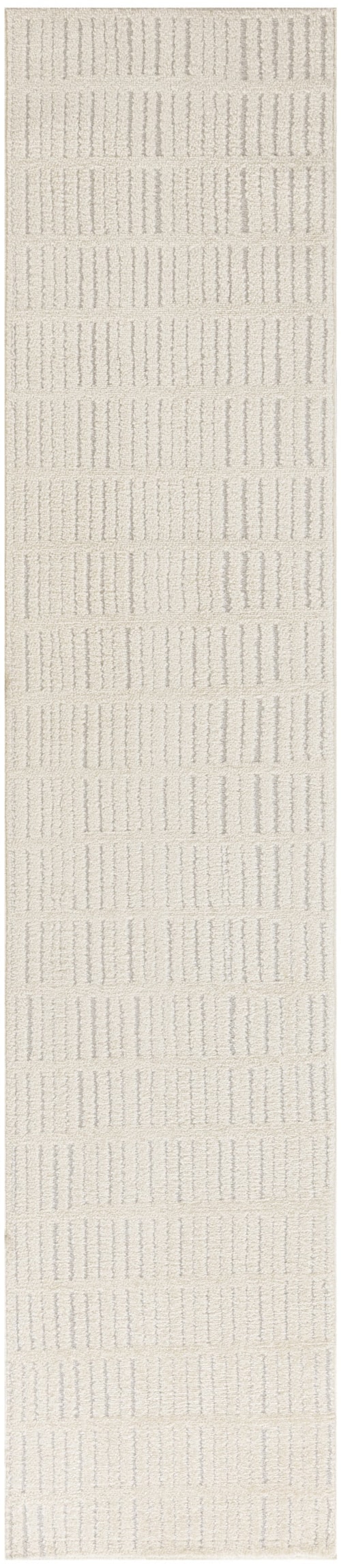 2'2" X 10' Ivory Grey Runner Rug
