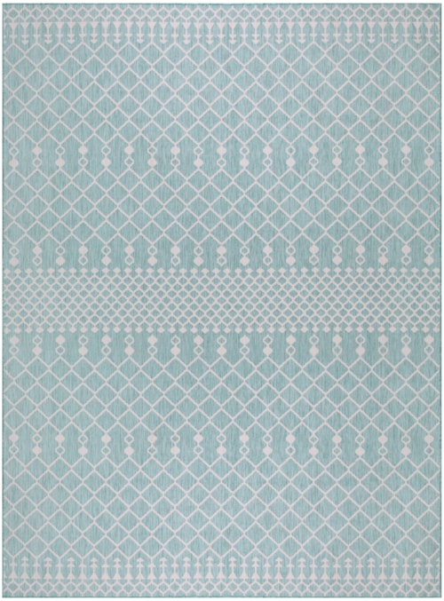 10' X 14' Aqua Rectangle Rug