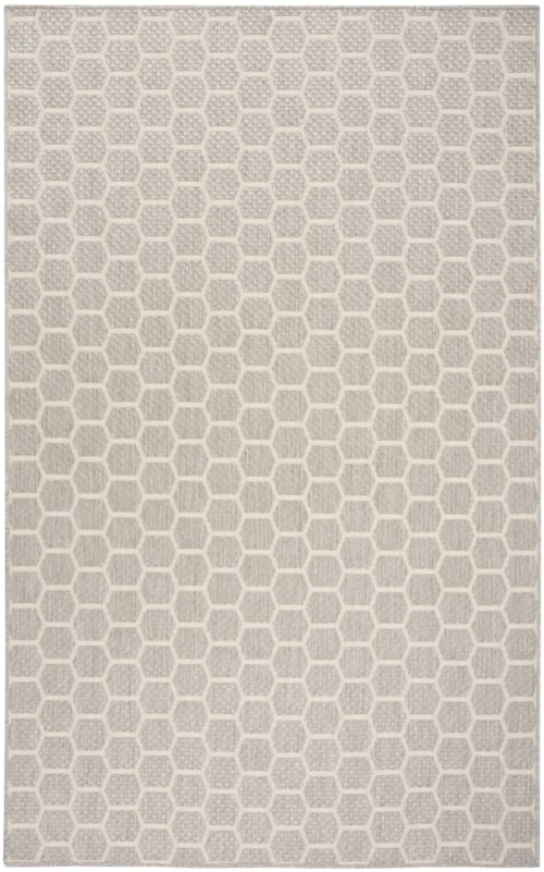 4' X 6' Grey Rectangle Rug