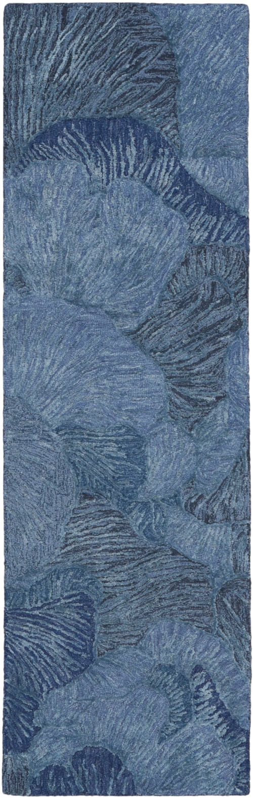2'3" X 7'6" Blue Runner Rug