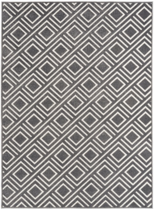 5'3" X 7' Grey Rectangle Rug