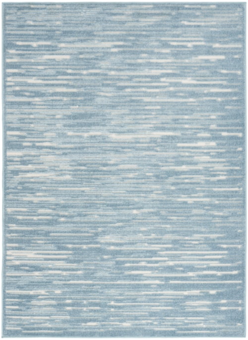 3'11" X 5'11" Blue Rectangle Rug