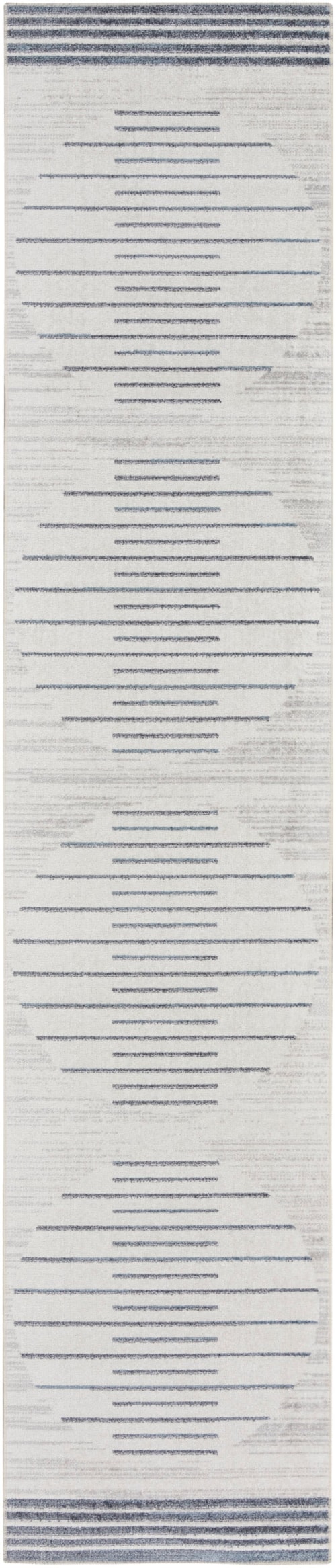 2'2" x 8' Ivory Blue Runner Rug