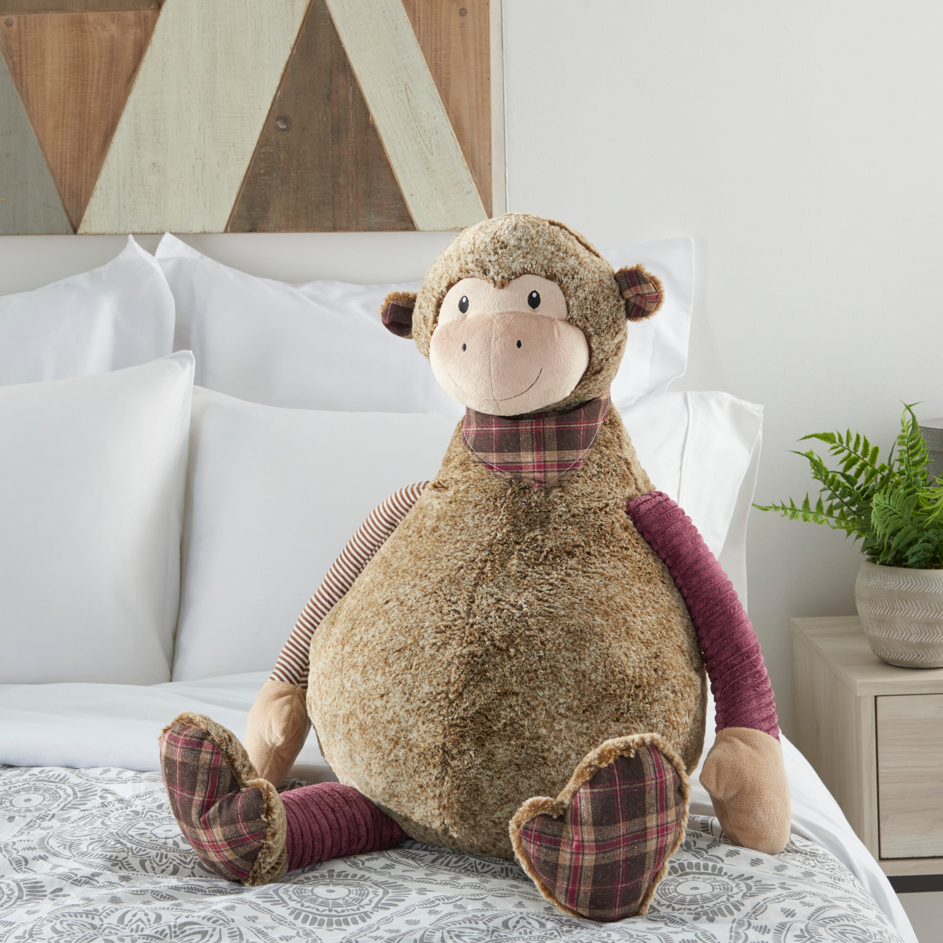 Nourison Plush Lines 23" x 24" Plush Animal