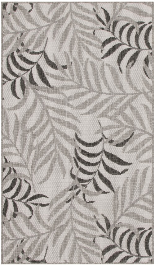 2' X 4' Grey Rectangle Rug
