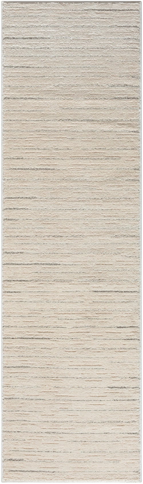 2'2" x 7'6 Ivory Grey Runner Rug