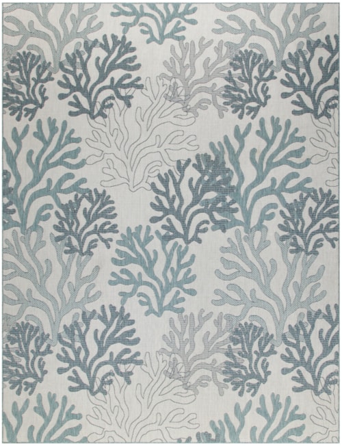 9' X 12' Blue Rectangle Rug