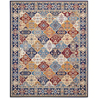 8'6" x 12' Multicolor Rectangle Rug