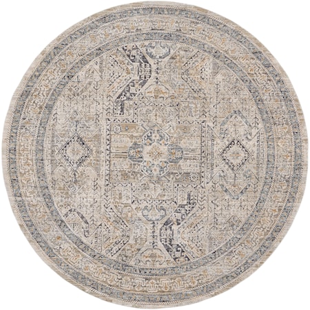 7'10" Round  Rug