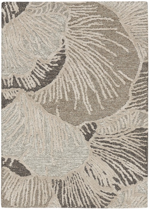 5'3" X 7'3" Grey Rectangle Rug