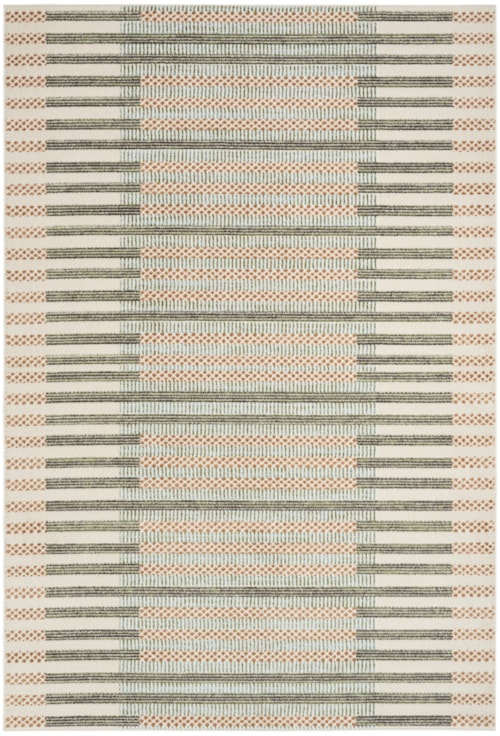 5' X 7' Ivory Multicolor Rectangle Rug