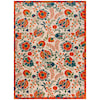 Nourison Aloha 9' x 12' Red Multicolor Farmhouse Rug