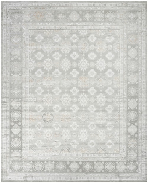 7'10" X 9'10" Grey Rectangle Rug