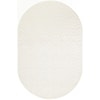 Nourison Versatile 6' x 9' Oval Ivory White Modern Rug