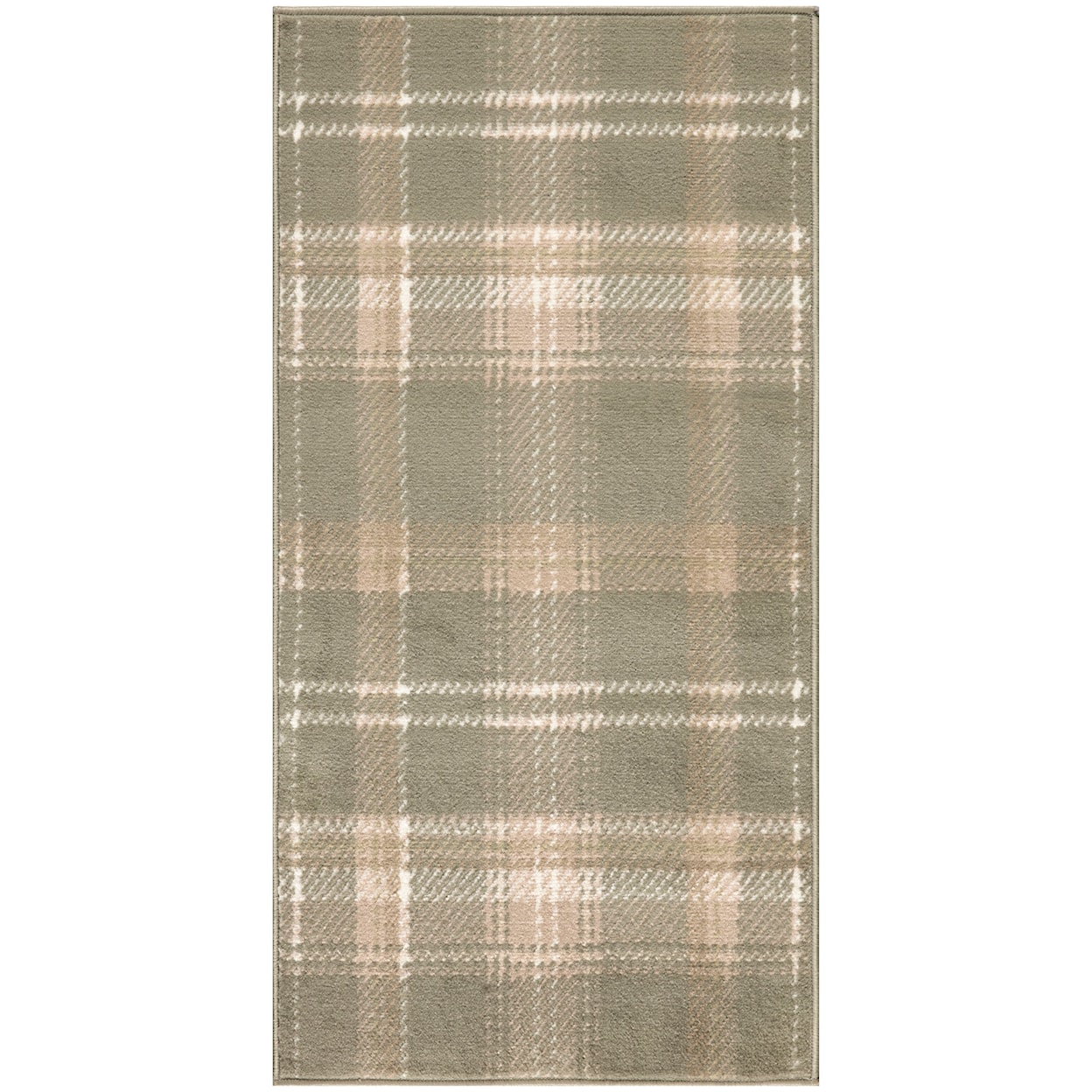 Nourison Grafix 2' x 4' Olive Farmhouse Rug