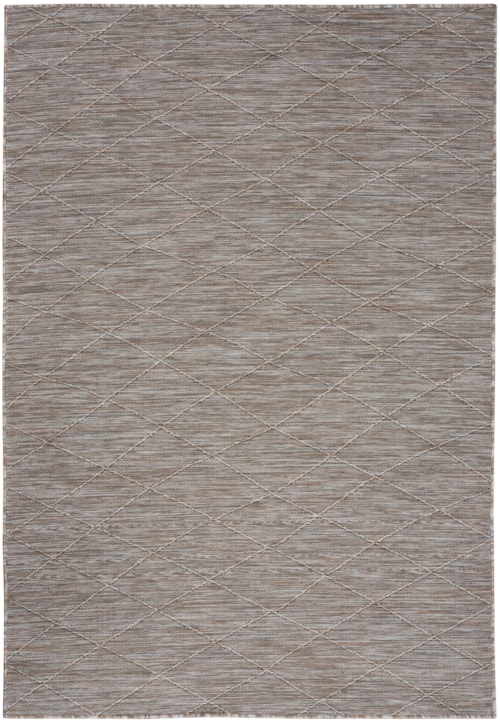 6' x 9' Grey/Mocha Rectangle Rug