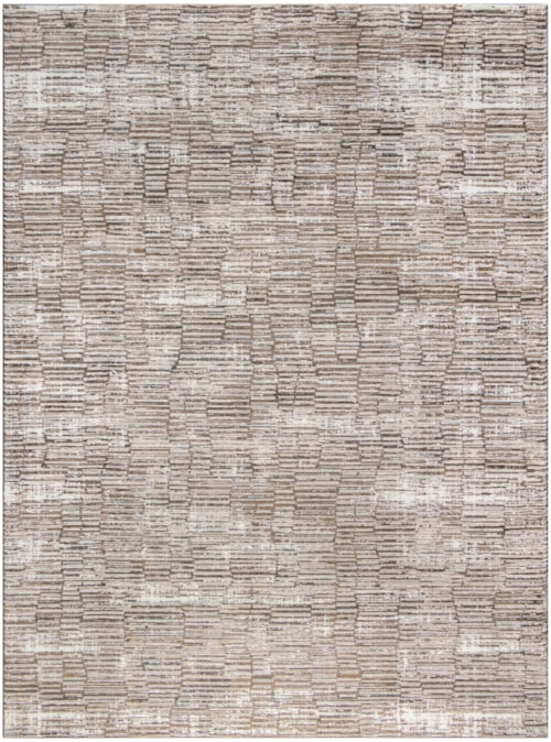 9' X 12' Ivory Mocha Rectangle Rug