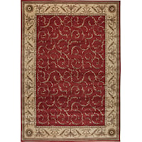 3'6" x 5'6" Red Rectangle Rug