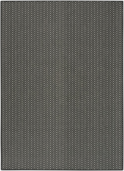 5' X 7' Black Rectangle Rug
