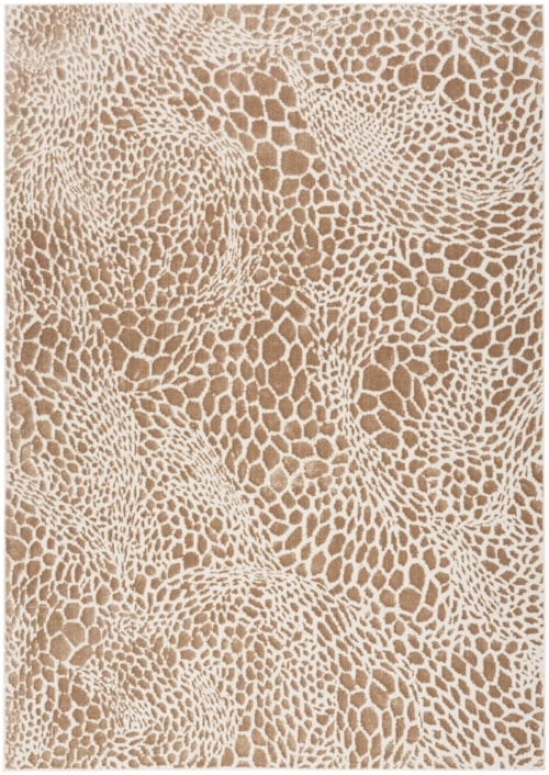 3'11" X 5'11" Camel Silver Rectangle Rug