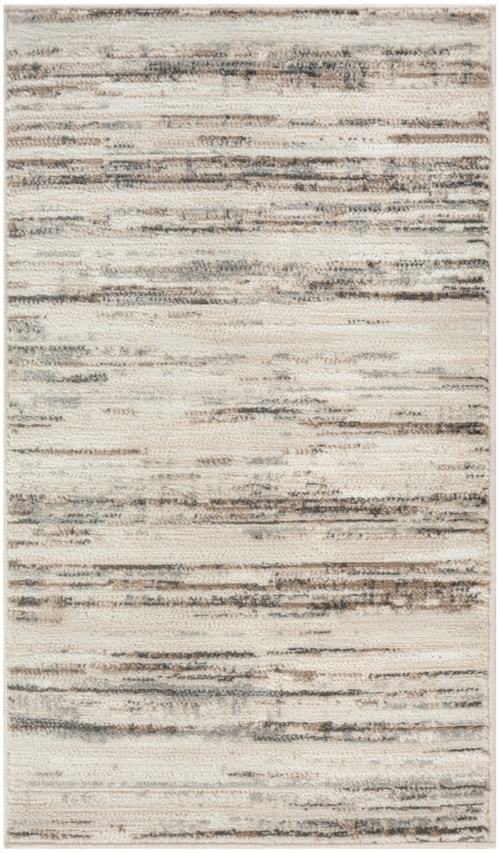 2'2" X 3'9" Ivory Beige Rectangle Rug