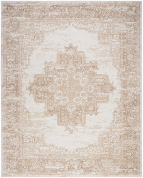 9' X 12' Ivory Beige Rectangle Rug