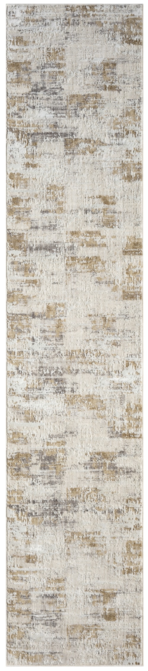 2'2" X 10' Ivory Multicolor Runner Rug