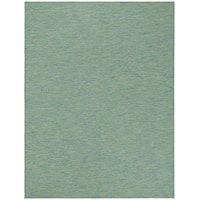 Washable Solutions 9' X 12' Blue/Green Modern Rug