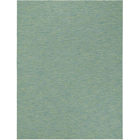 9' x 12' Blue/Green Modern Rug