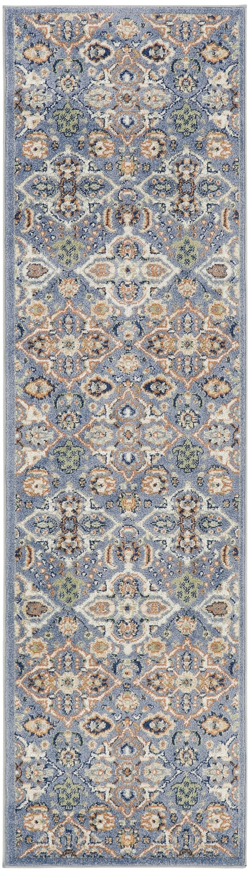 2'3" x 7'6" Light Blue Runner Rug