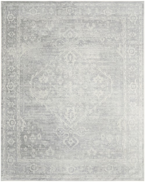 7'10" X 10' Light Grey Rectangle Rug