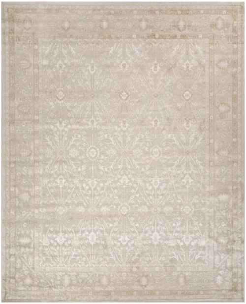 7'10" X 9'10" Cream Beige Rectangle Rug