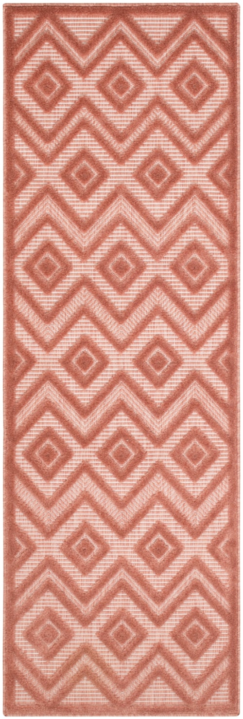 2' X 6' Coral Orange Runner Rug