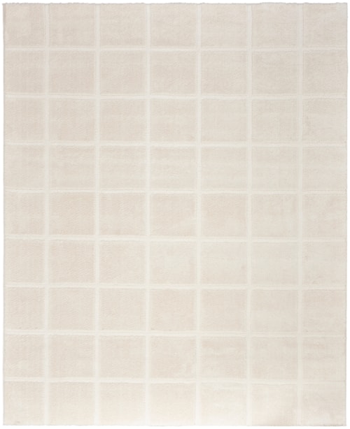 7'10" X 9'10" Ivory Rectangle Rug