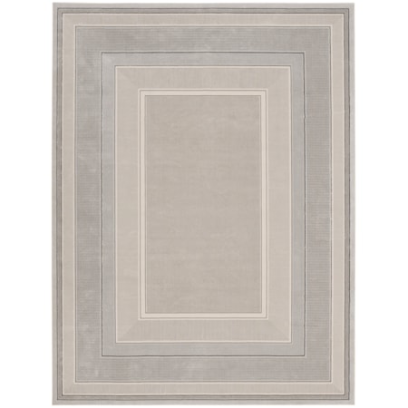 9' x 12' Silver Modern Rug