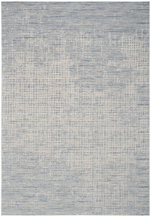 5'3" X 7'3" Ivory Blue Rectangle Rug