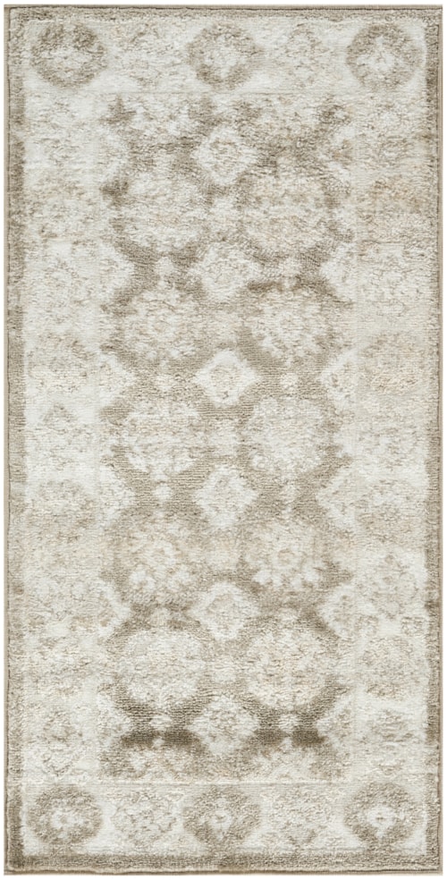 2' X 4' Ivory Taupe Rectangle Rug