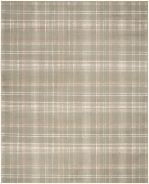 7'10" x 9'10" Olive Rectangle Rug