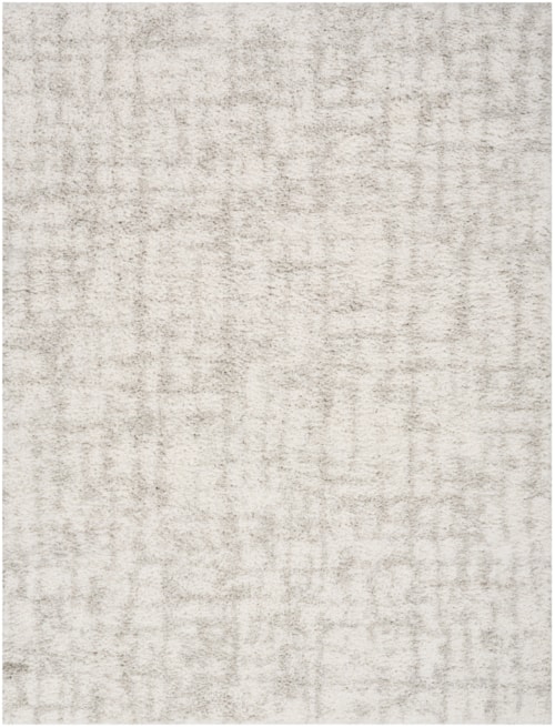 5'3" X 7' Ivory Grey Rectangle Rug
