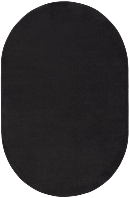 6' x 9'oval Black Oval Rug