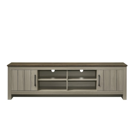 NALA GREY AND BROWN 70&quot; TV STAND |