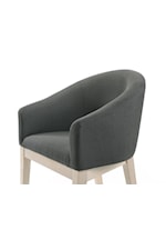 Lilola Home Neroli Contemporary Accent Chair with Barrel Back