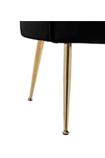 Lilola Home Angelina Mid-Century Modern Accent Chair with Metal Legs